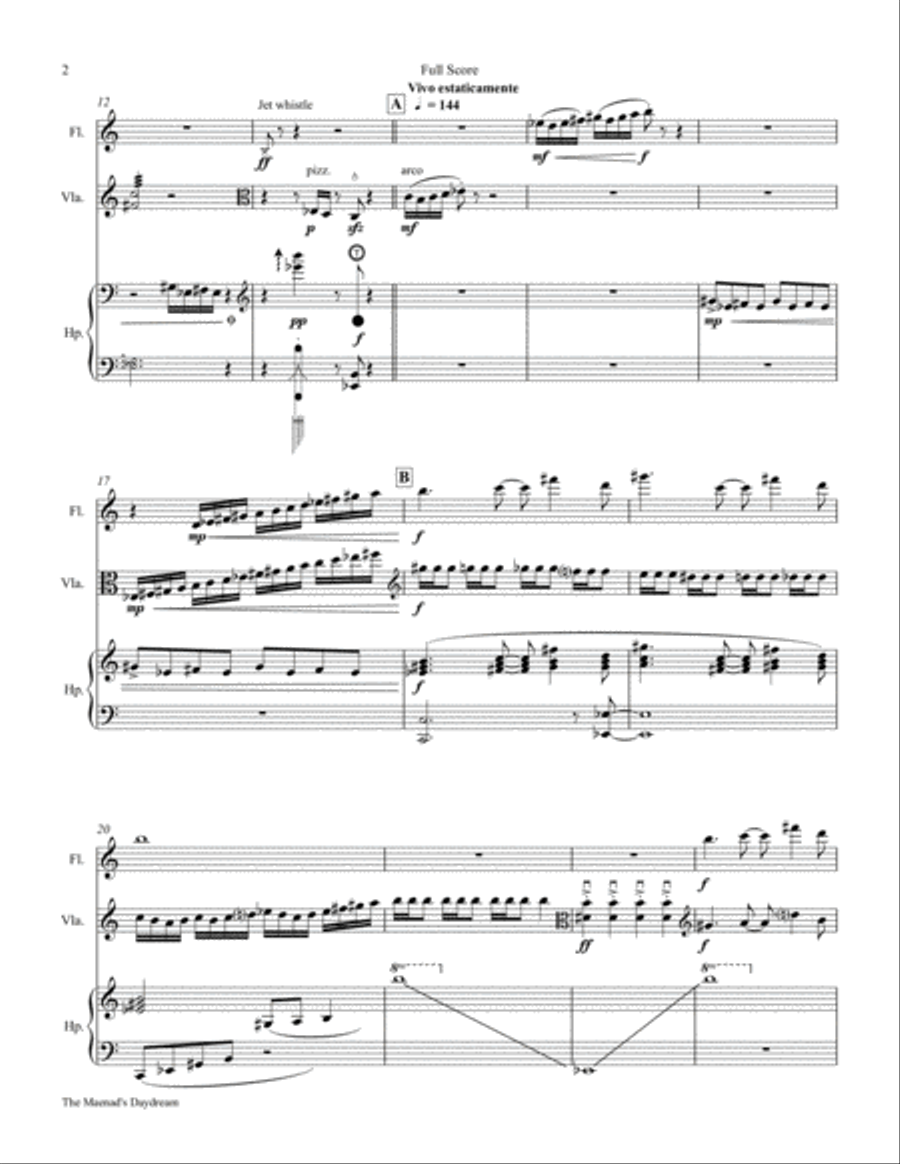 The Maenad's Daydream Small Ensemble scores gallery preview page 6