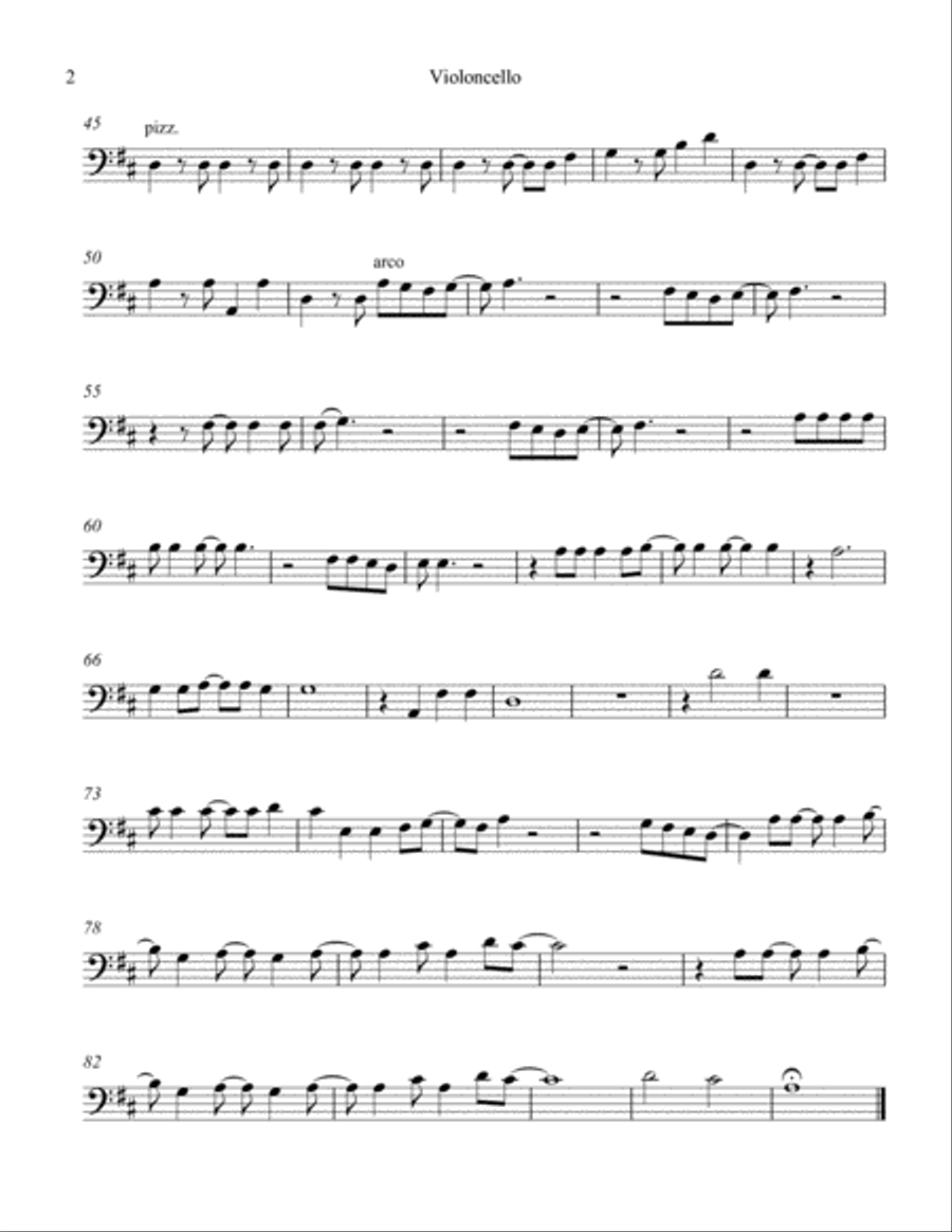 Brown Eyed Girl String Quartet scores gallery preview page 4