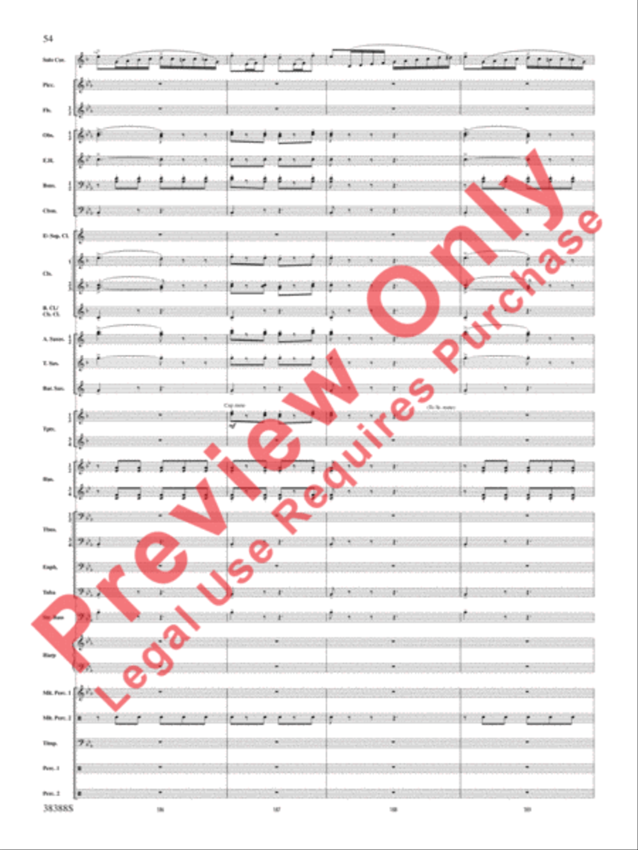 Napoli Napoli Concert Band scores gallery preview page 55