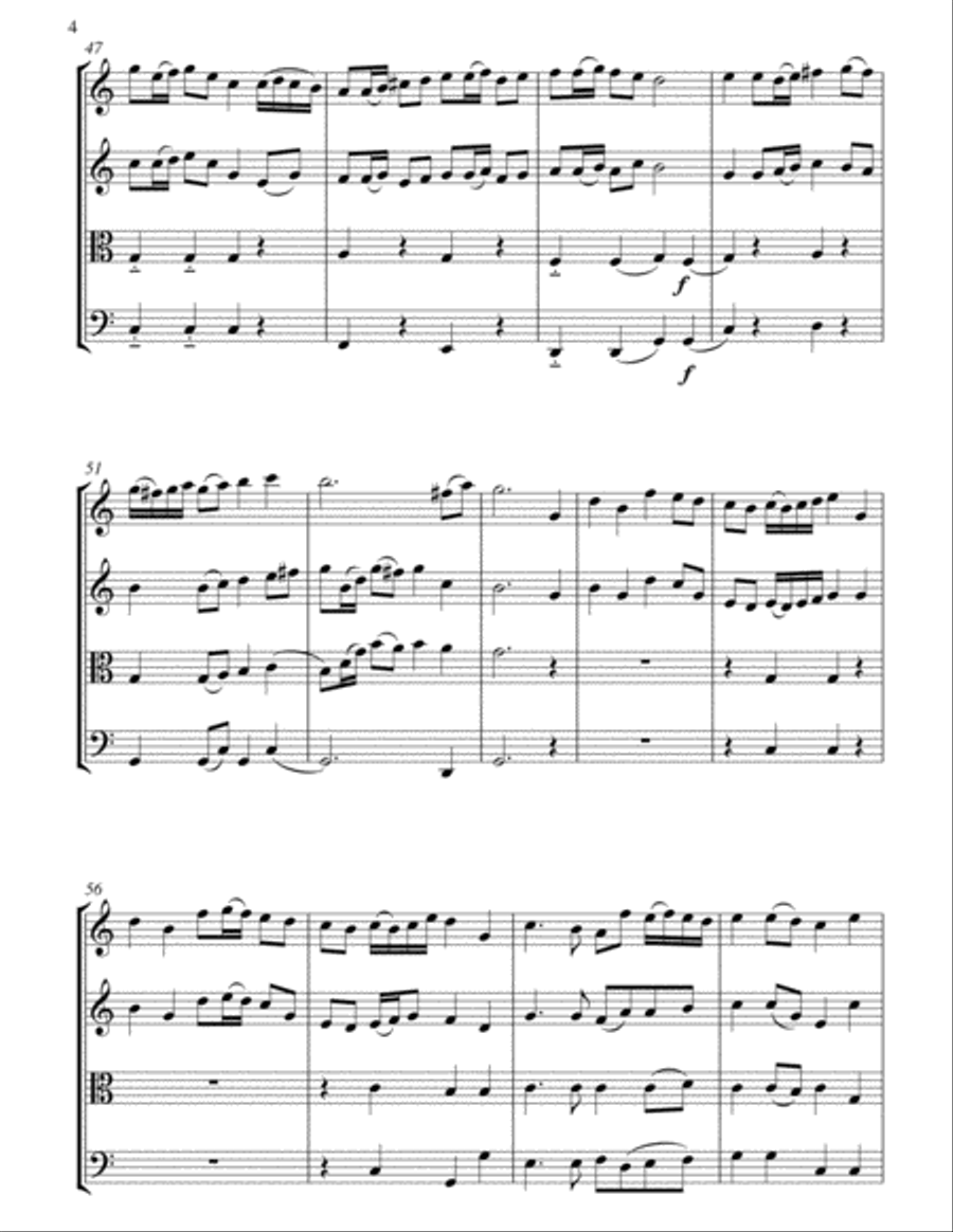 Song Of Australia String Quartet scores gallery preview page 5