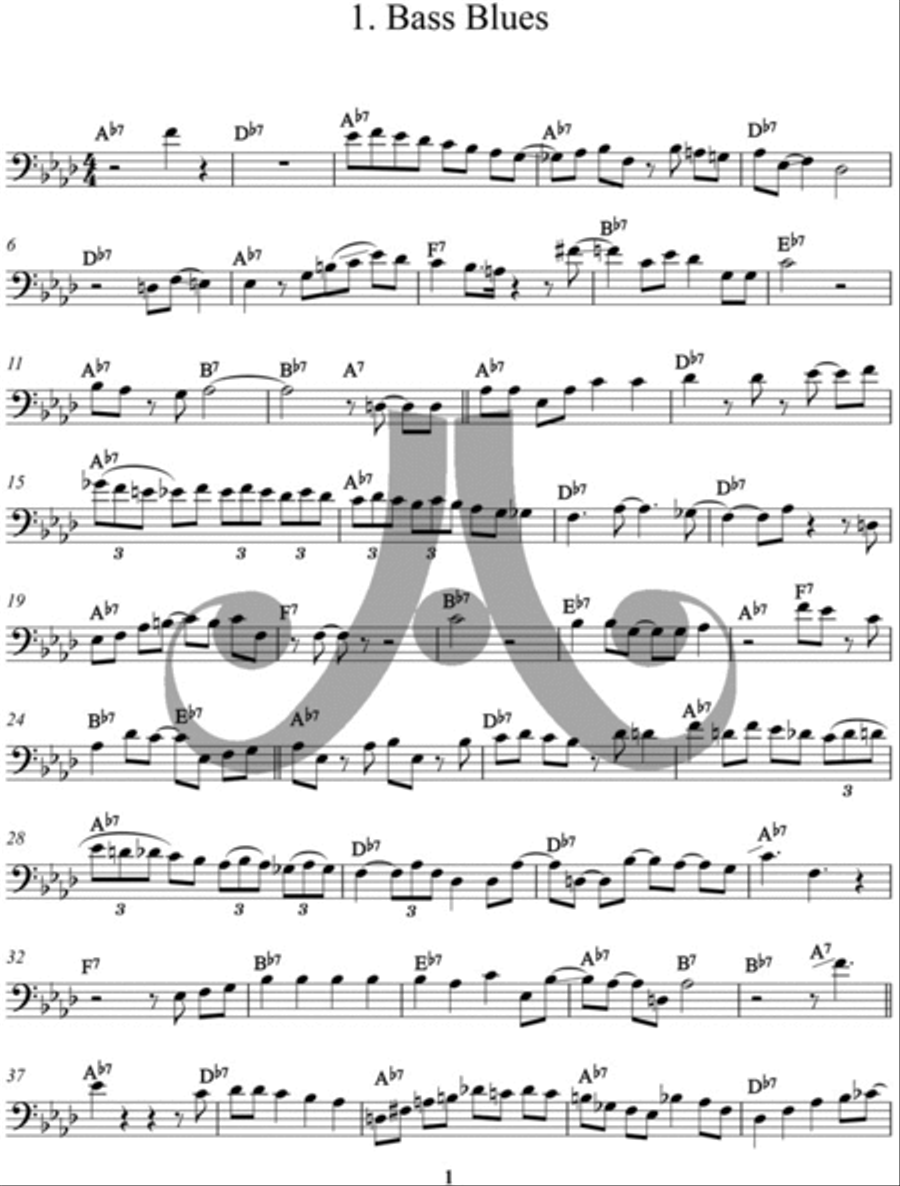 Ron Carter Bass Solos Double Bass scores gallery preview page 5