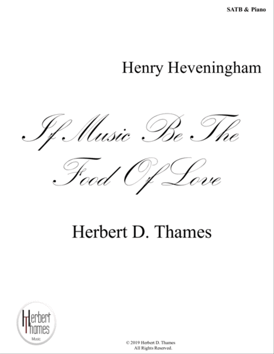 If Music Be The Food of Love 4-Part scores gallery preview page 1