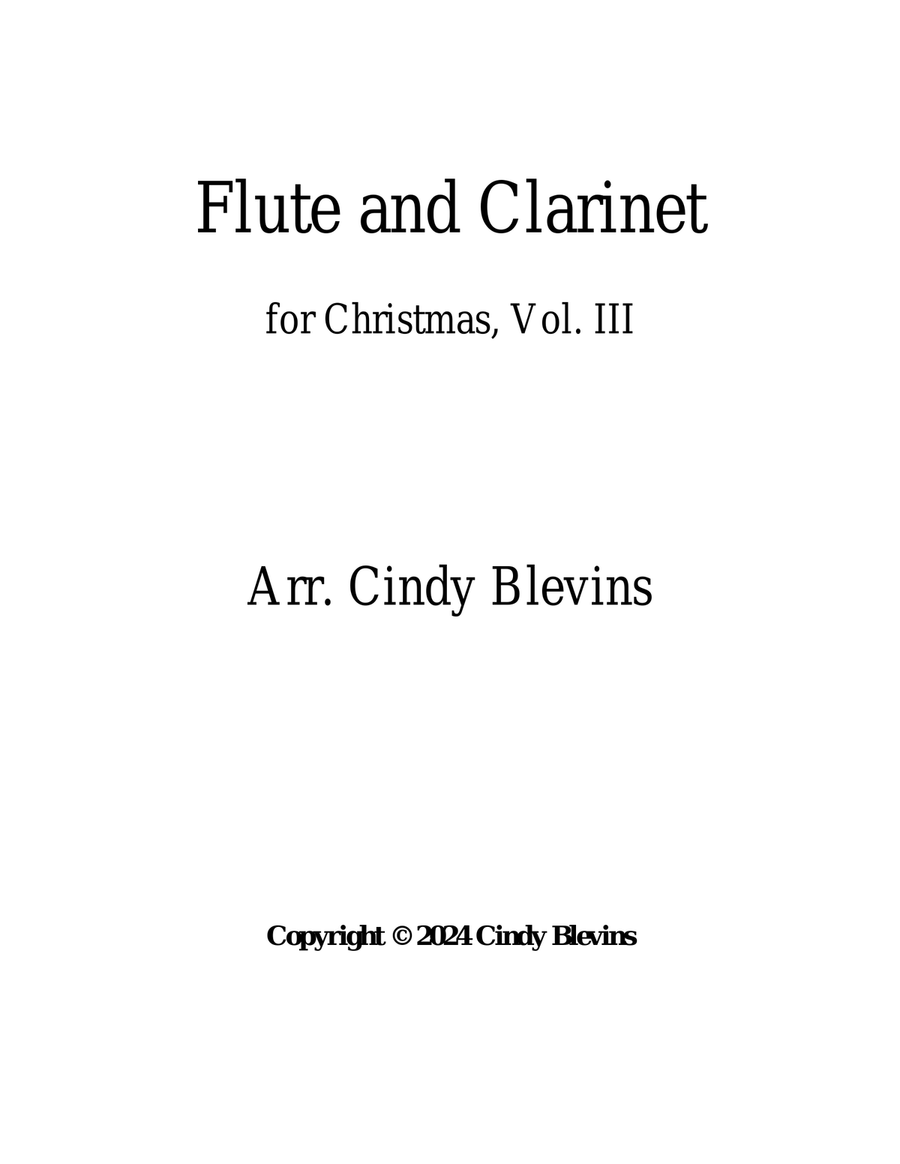Flute and Clarinet for Christmas, Vol. III (12 arrangements) Woodwind Duet scores gallery preview page 5