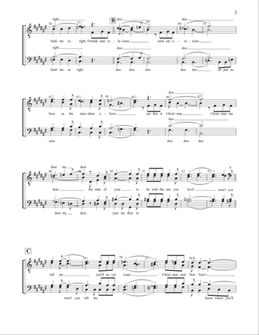 Please Come Home For Christmas TTBB scores gallery preview page 3