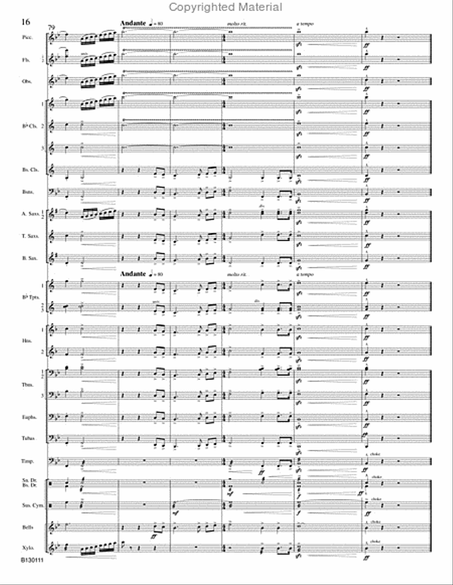Holiday Prelude Concert Band scores gallery preview page 17