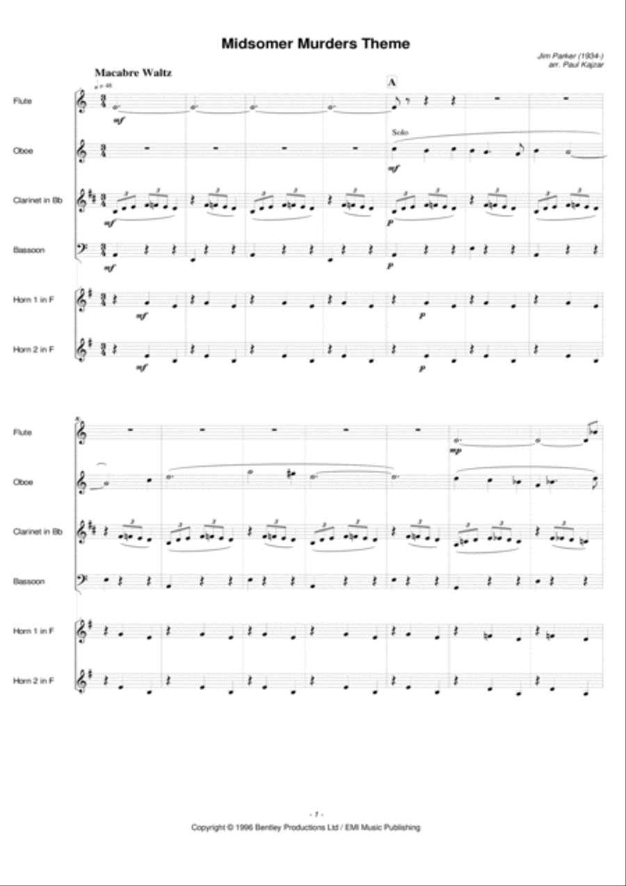 Midsomer murders theme music instrument on sale