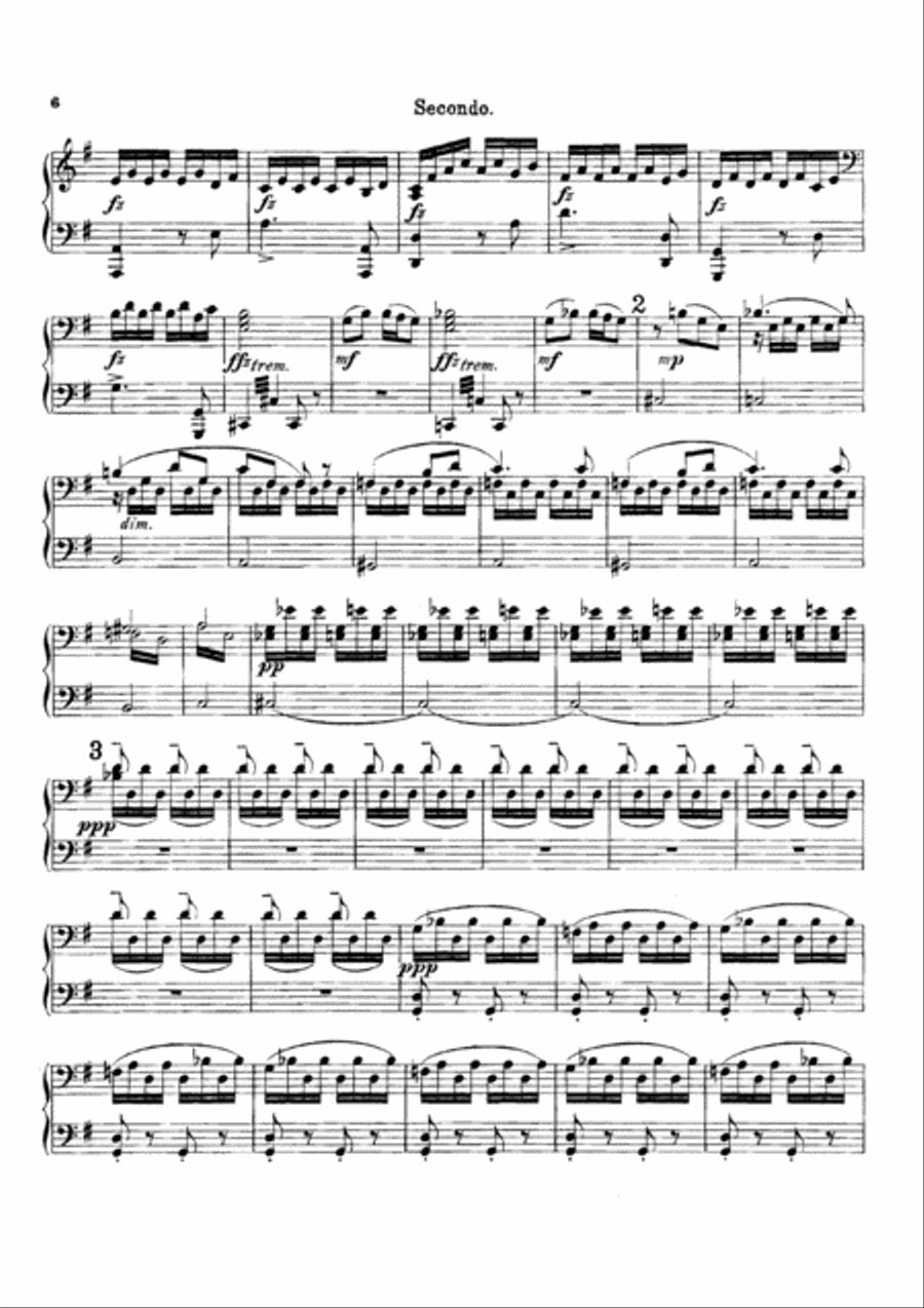Dvorak Symphony No.9 I, II, for piano duet(1 piano, 4 hands), PD805 1 Piano, 4-Hands scores gallery preview page 5