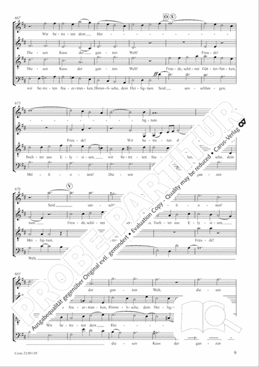 Symphony No. 9, Op. 125 - Finale (Choral Symphony) Symphony No. 9, Op. 125 - Finale (Choral Symphony) 4-Part scores gallery preview page 10