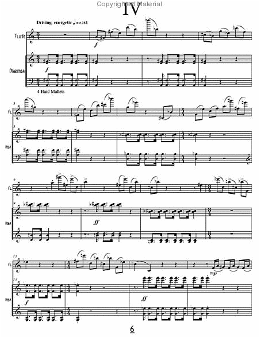 Prisms for Flute & Marimba Flute scores gallery preview page 7