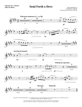 Book cover for Send Forth a Dove - Soprano Sax/Clarinet(sub oboe)