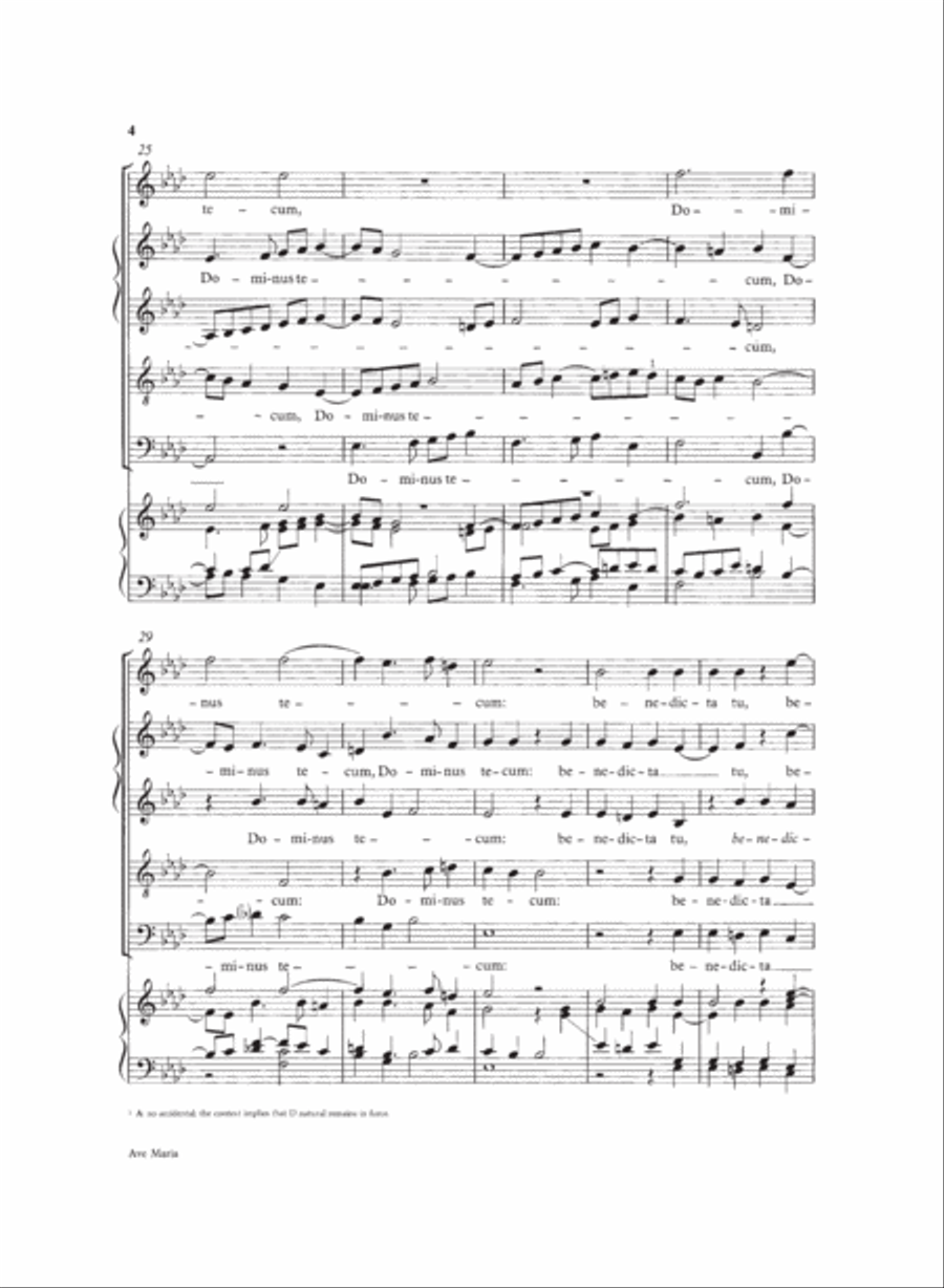 Ave Maria Ave Maria A Cappella scores gallery preview page 4