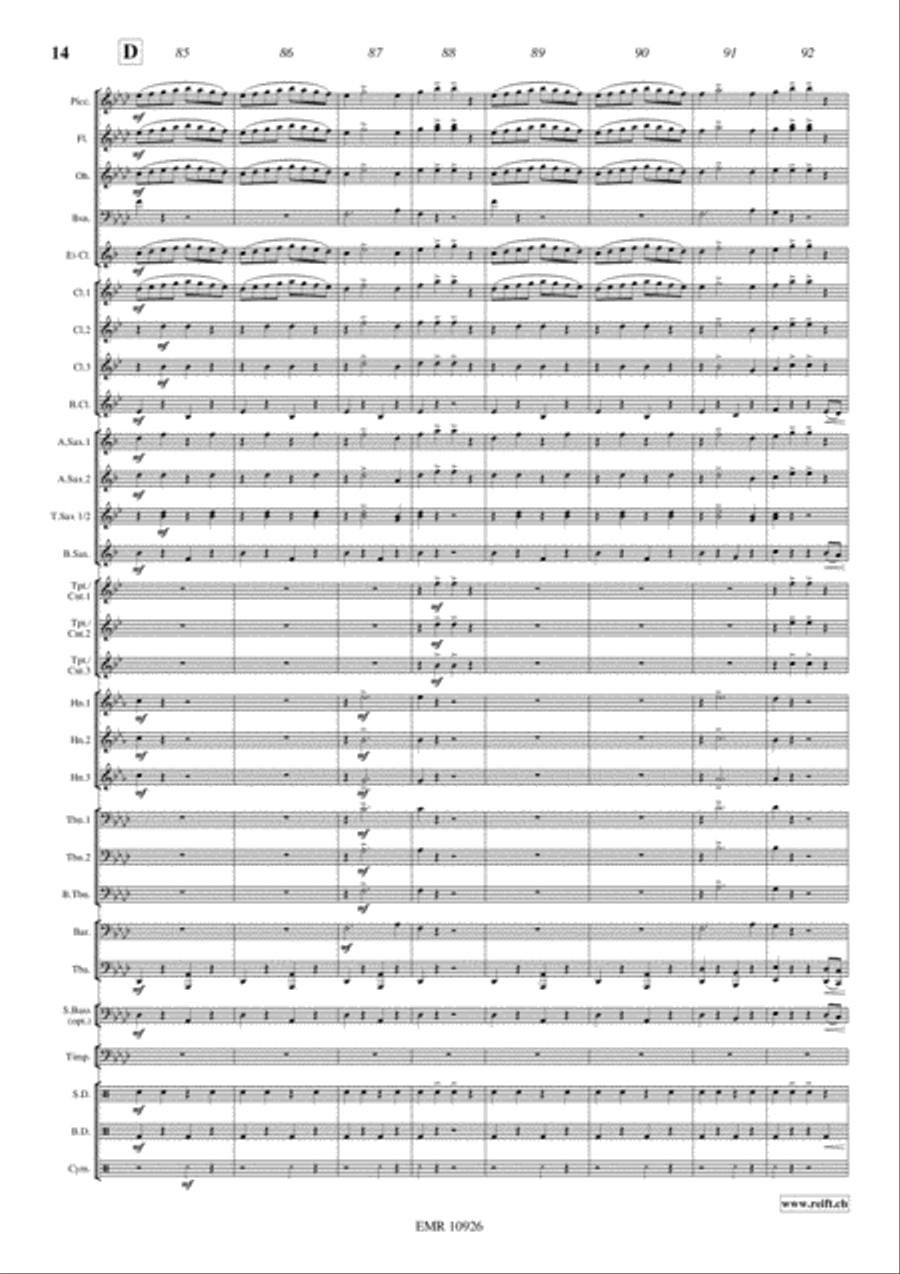 Niagara Falls Concert Band scores gallery preview page 15