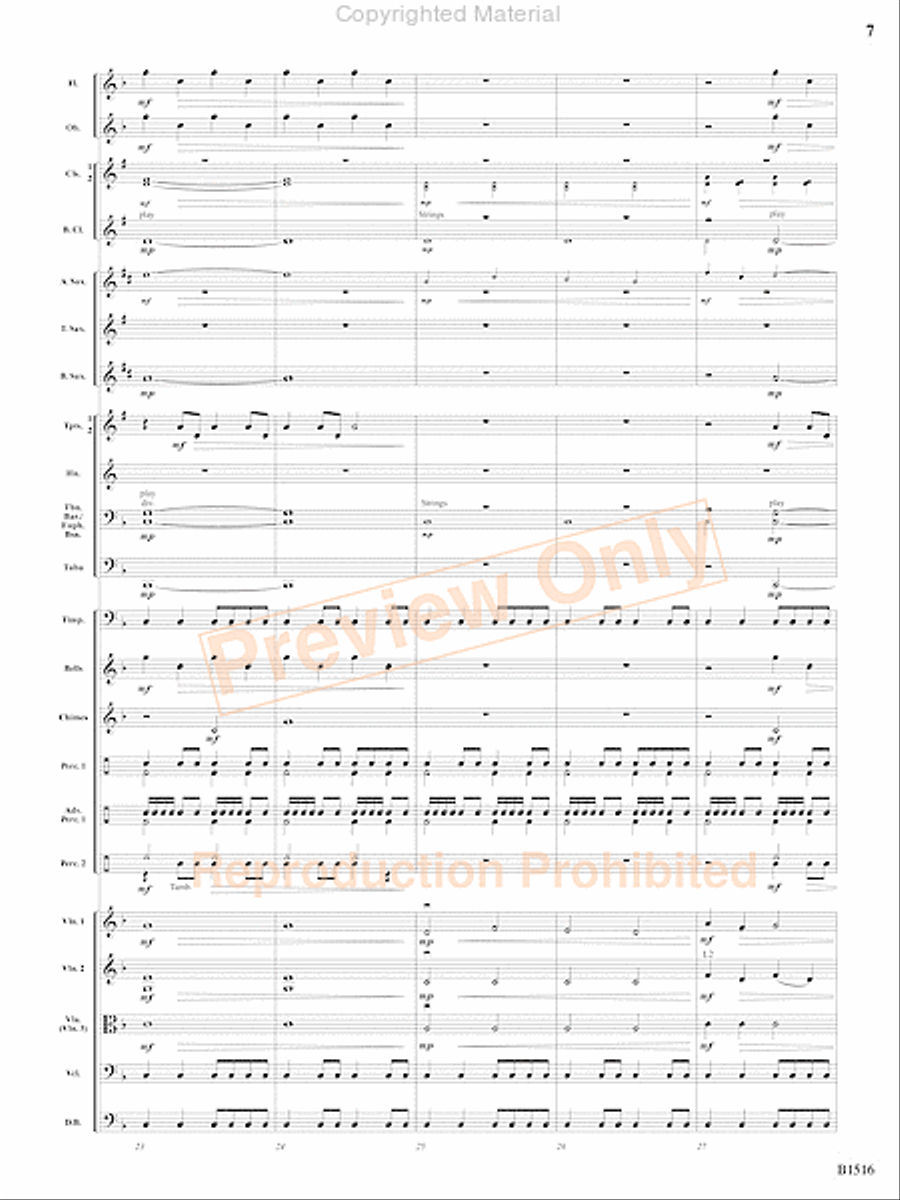 Fanfare and Fireworks Concert Band scores gallery preview page 8