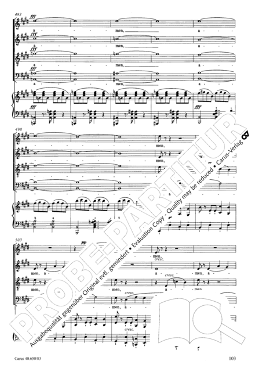 Petite Messe solennelle 4-Part scores gallery preview page 106
