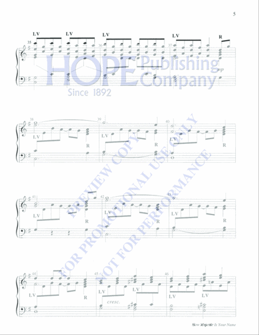 How Majestic is Your Name 3-Octaves scores gallery preview page 5