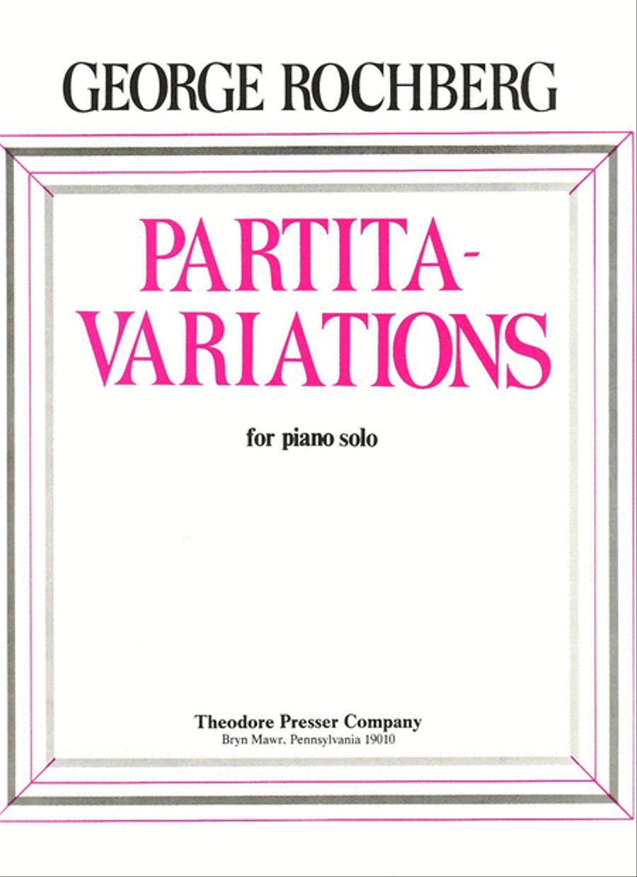 Partita-Variations Chamber Music scores gallery preview page 1