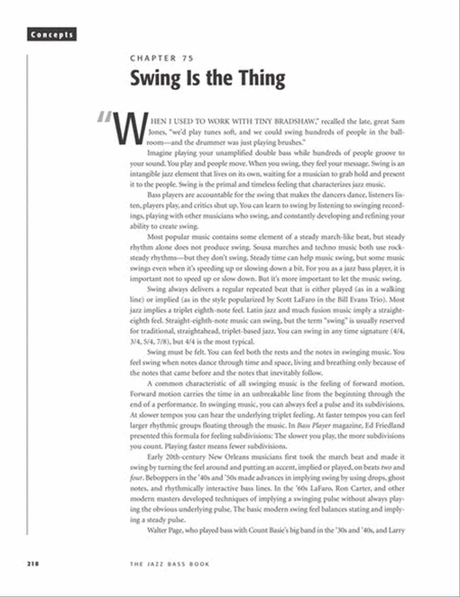 The Jazz Bass Book Book and CD scores gallery preview page 14