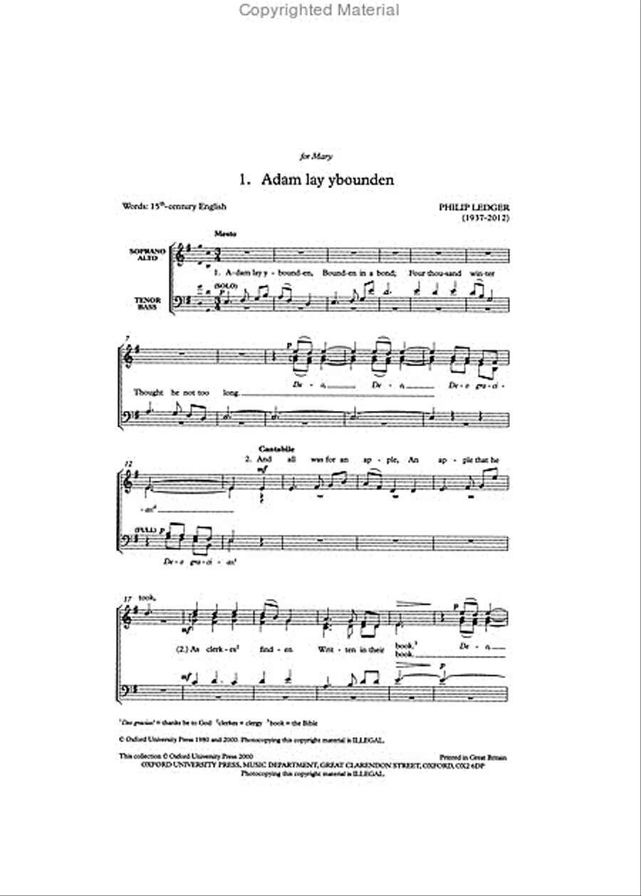 Advent for Choirs 4-Part scores gallery preview page 2