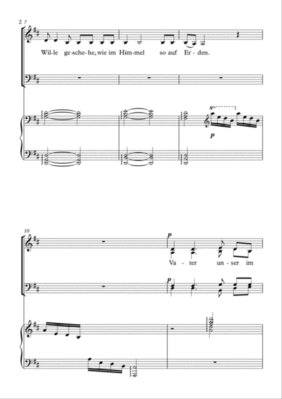 Das Vaterunser (Globale Version) 4-Part scores gallery preview page 2