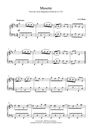 Book cover for Musette In D Major, BWV App. 126