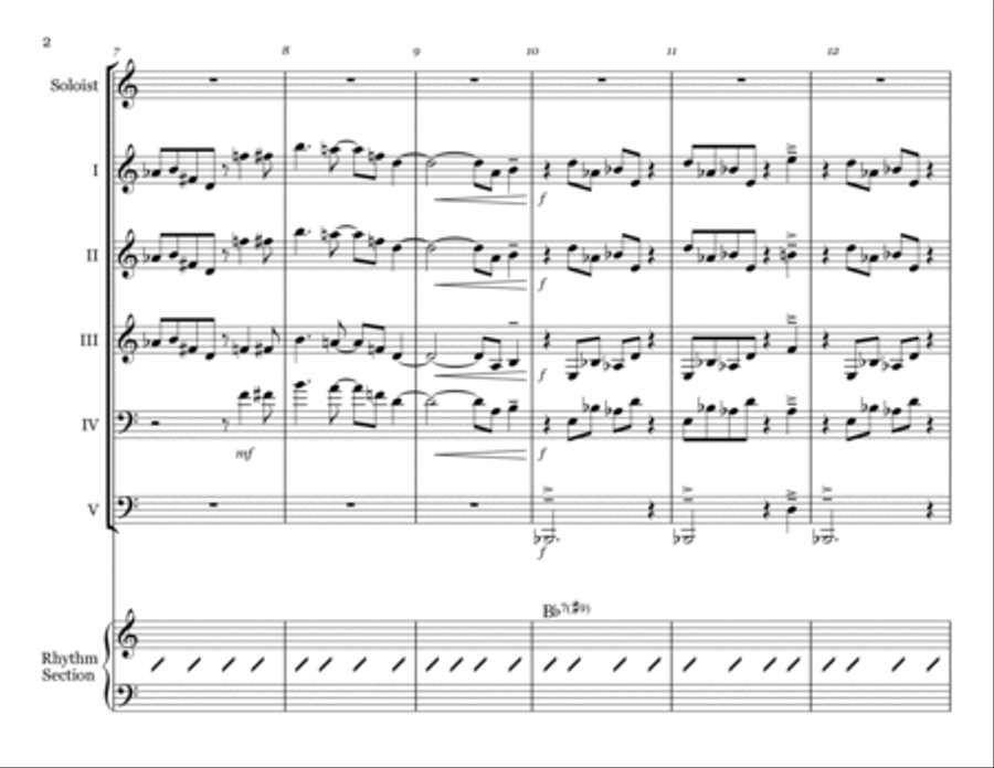 Blues For Lester Jazz Ensemble scores gallery preview page 2