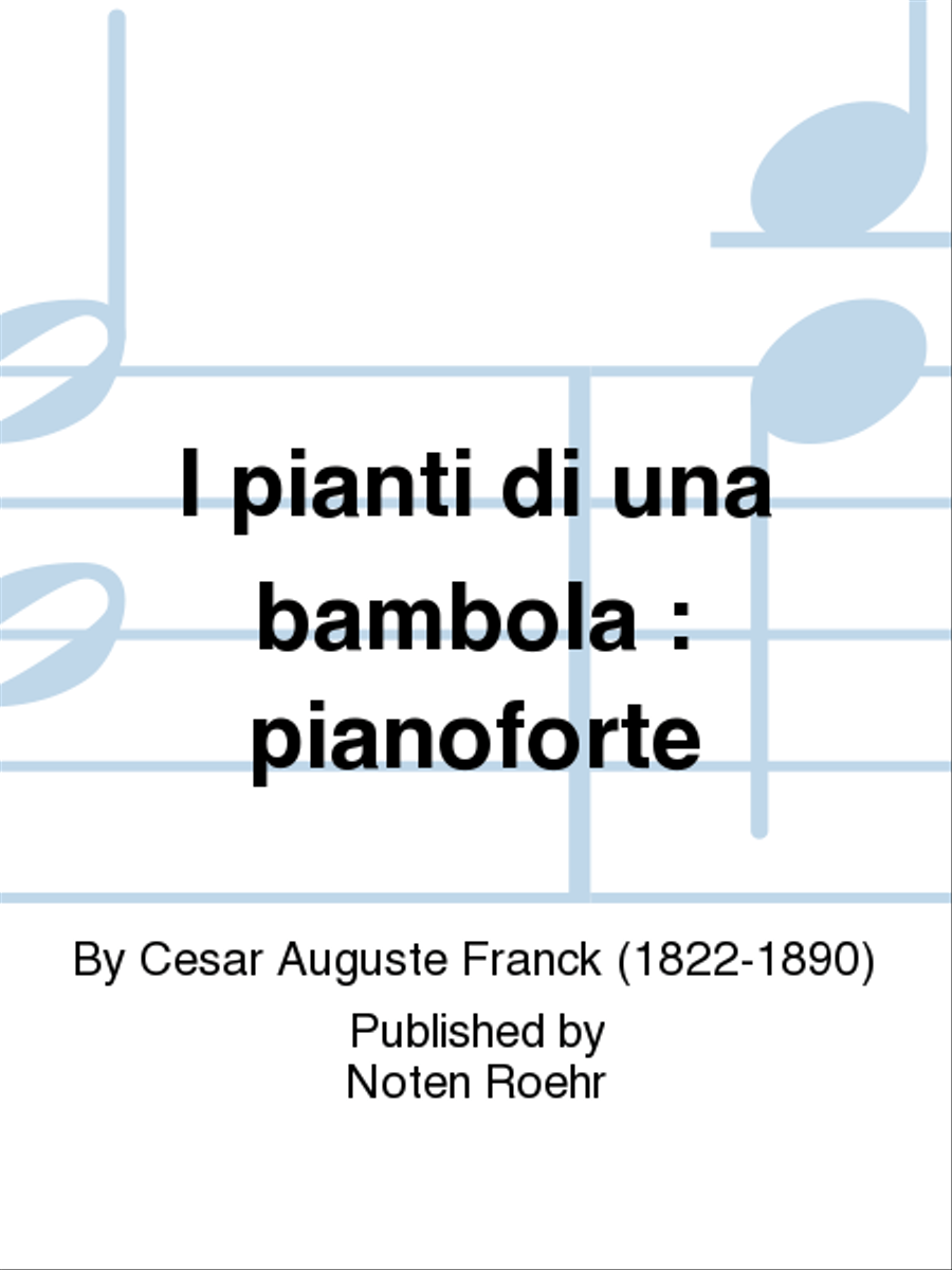 I pianti di una bambola Piano Solo scores gallery preview page 1