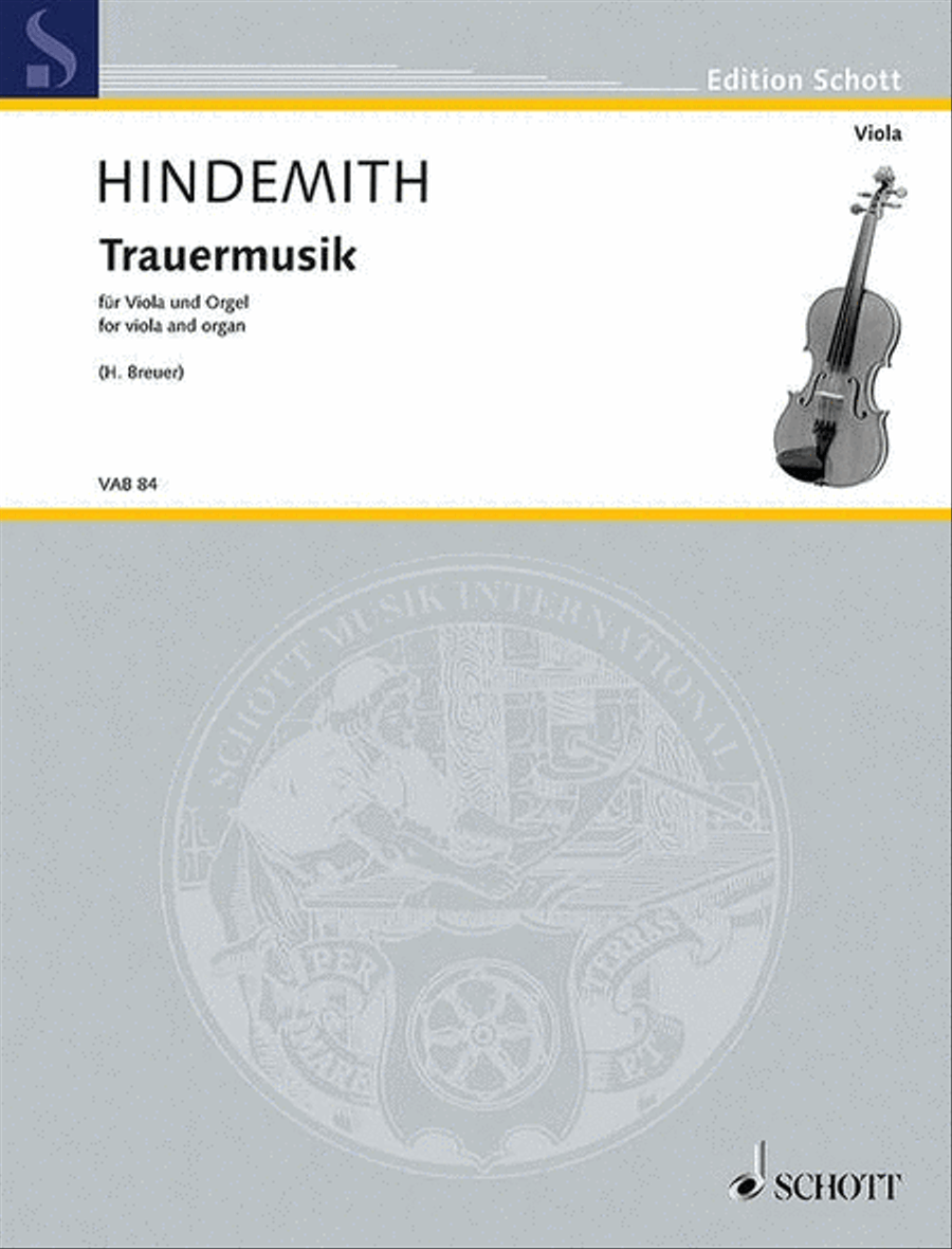 Trauermusik Trauermusik Viola scores gallery preview page 1