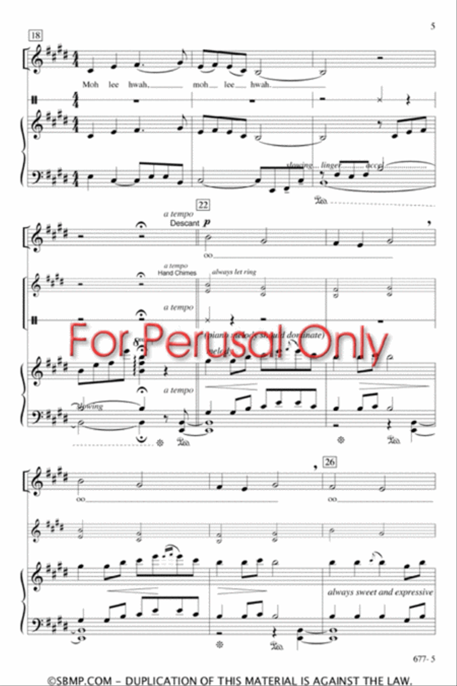 Moh lee hwah - SA Octavo SA scores gallery preview page 4