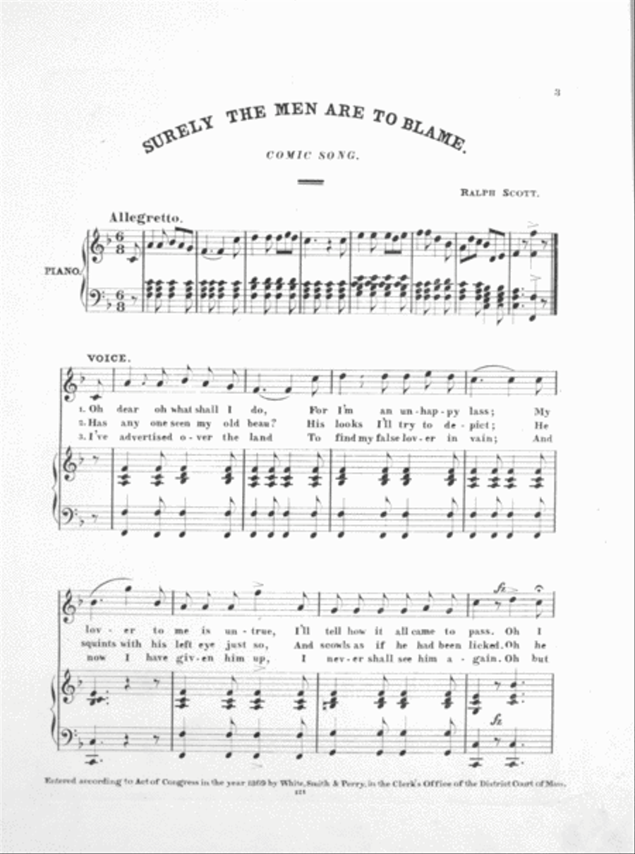 Surely the Men are to Blame Voice scores gallery preview page 2