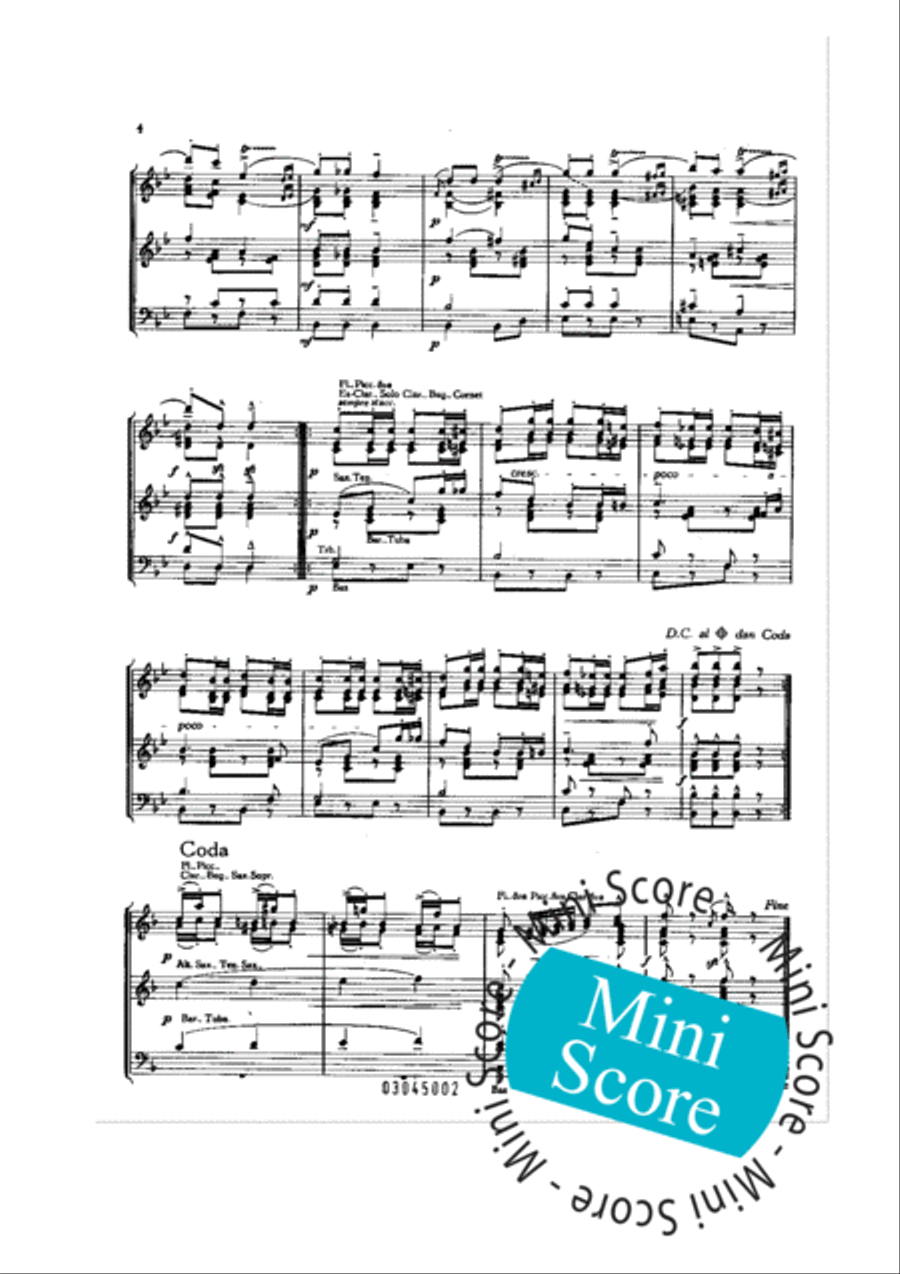Annen Polka Concert Band scores gallery preview page 6