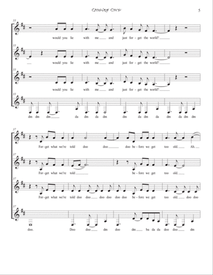 Chasing Cars SSAA scores gallery preview page 5