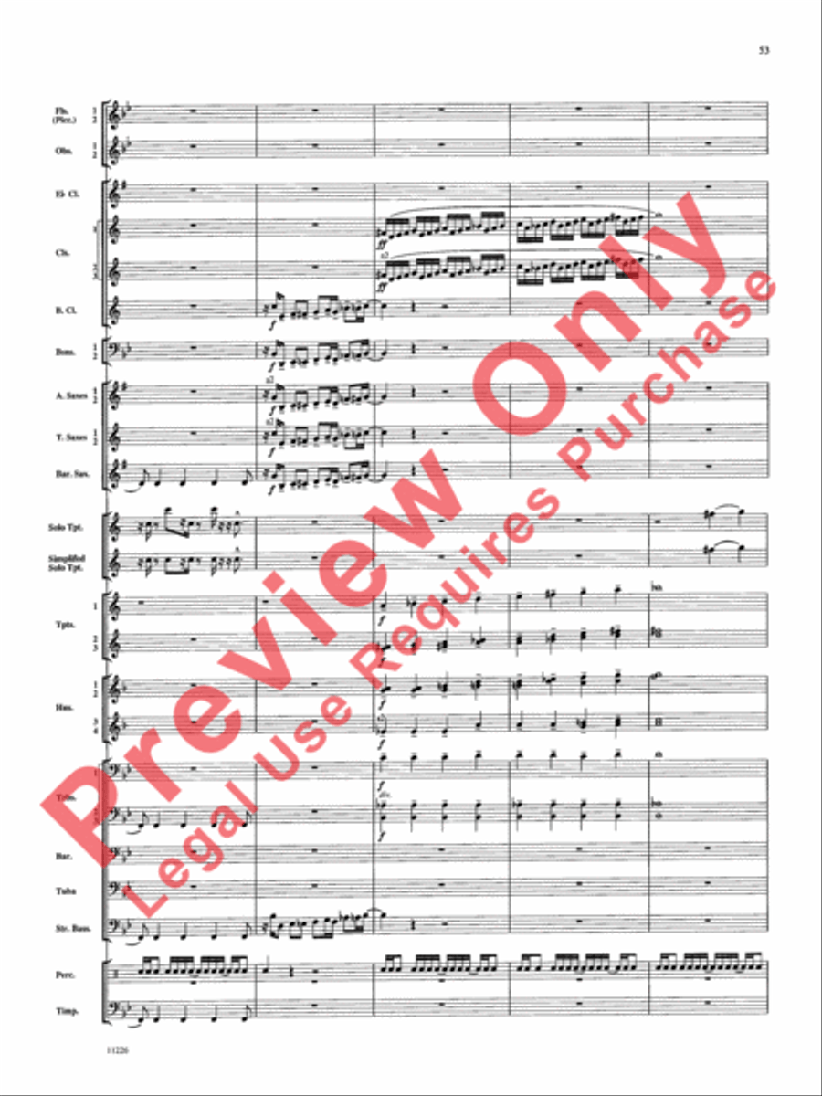 American Jazz Suite American Jazz Suite Concert Band scores gallery preview page 54