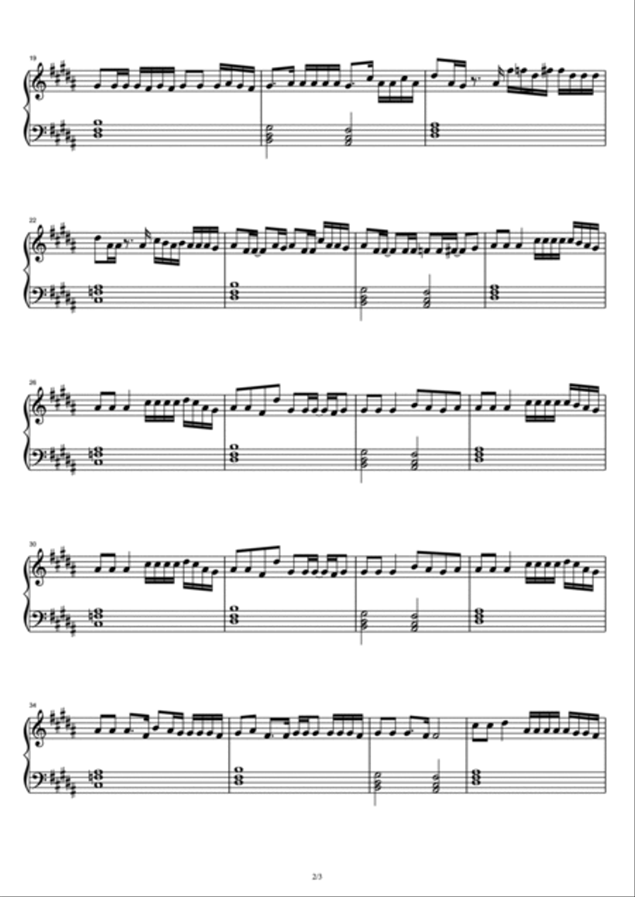 Go Piano Solo scores gallery preview page 2