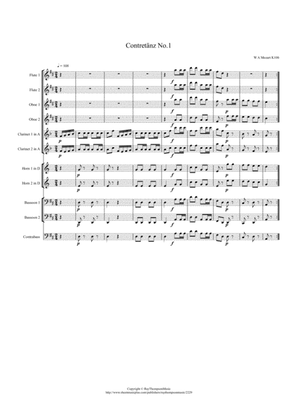 Mozart: Contredance No.1 from Overture and 3 Contredances K106 - wind dectet