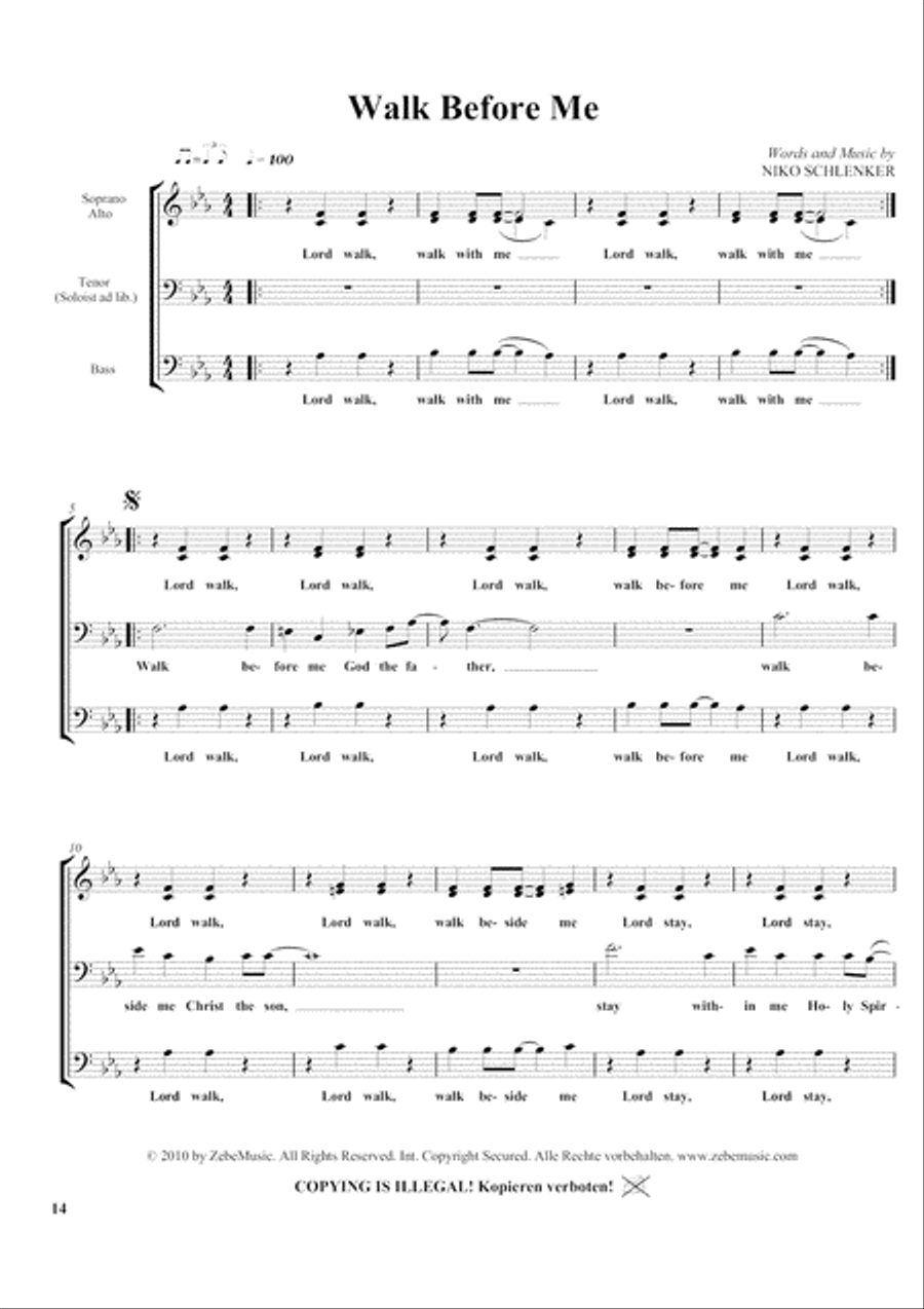 I'll Never Forget (Hallelujah) 3-Part scores gallery preview page 3