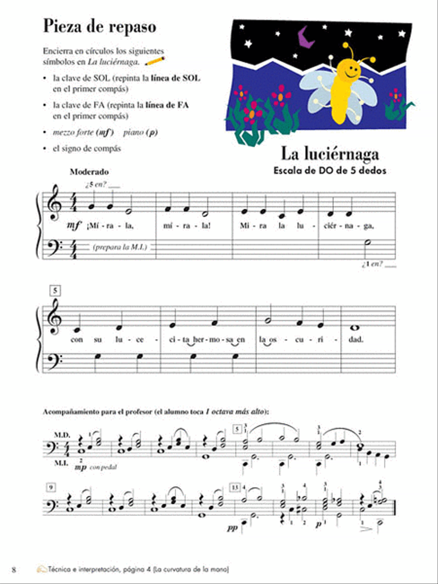 Lecciones y Teoría – Libro Uno de Dos Nivel 2 Piano Method scores gallery preview page 2