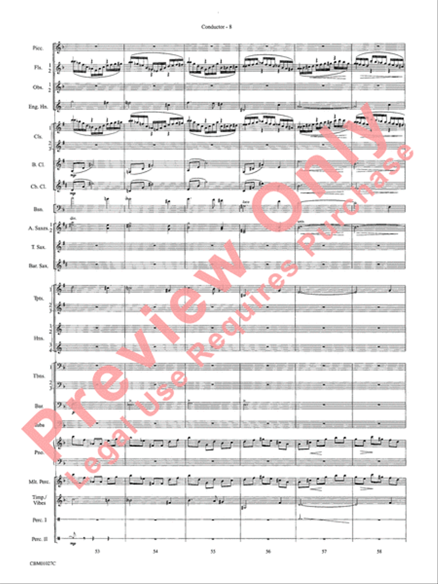 Harry Potter Symphonic Suite Concert Band scores gallery preview page 11