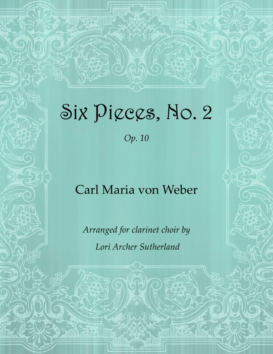 Six Pieces, No. 2 Clarinet Choir scores gallery preview page 1