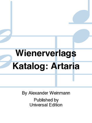 Wienerverlags Katalog: Artaria