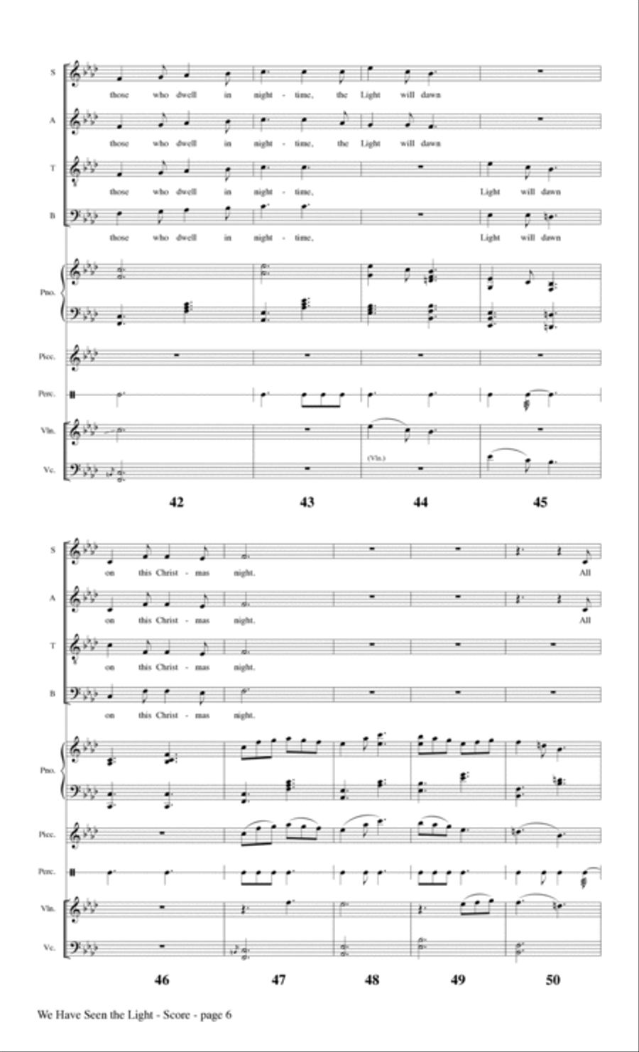 We Have Seen the Light - Full Score Choir scores gallery preview page 6