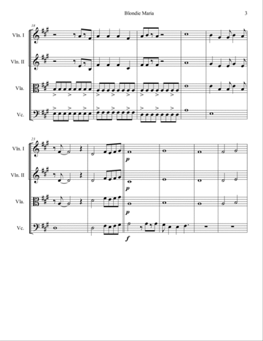 Maria String Quartet scores gallery preview page 3