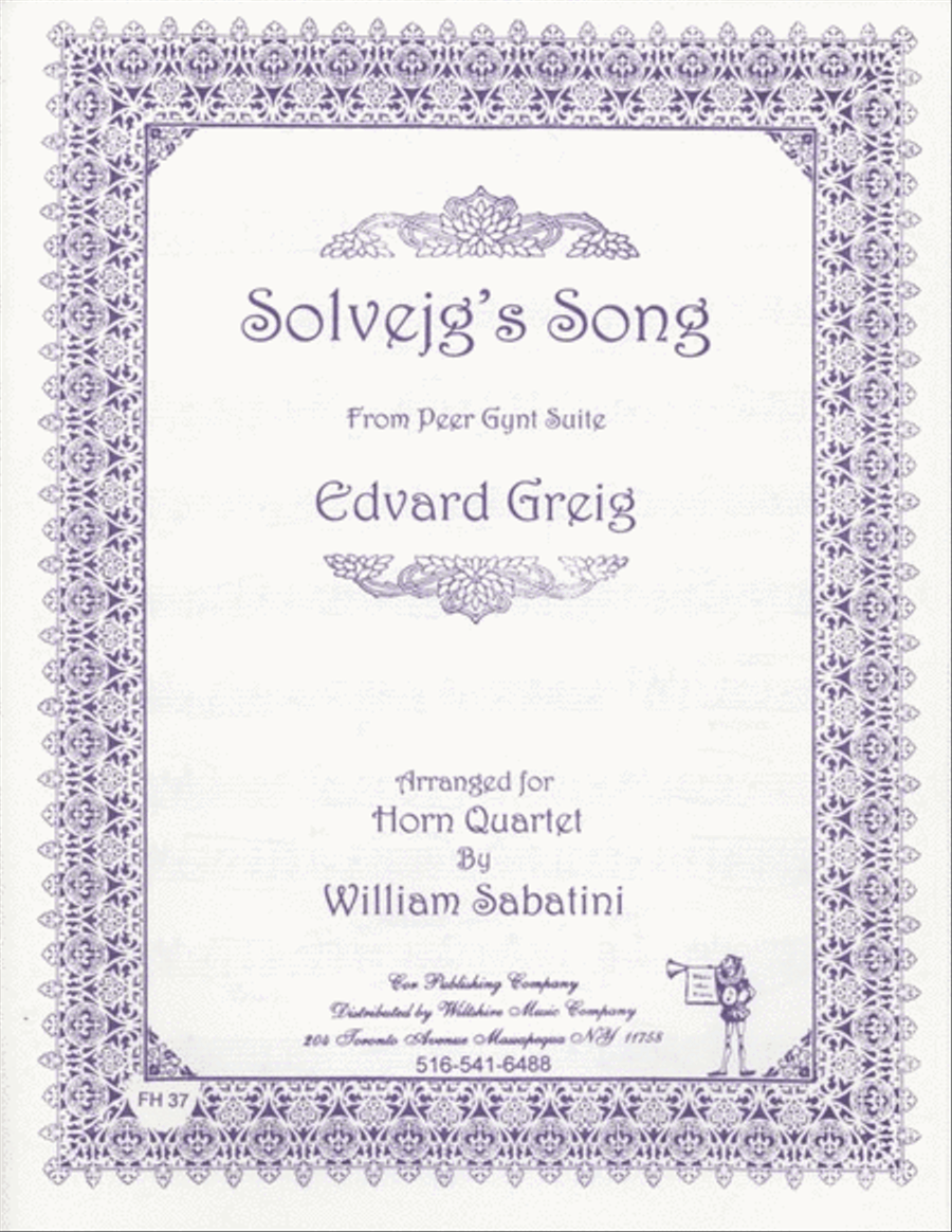 Solvejg's Song from "Peer Gynt Suite" (Sabatini)