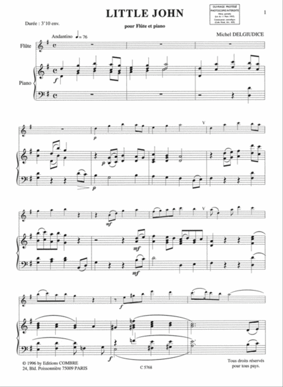 Little john Flute Solo scores gallery preview page 2