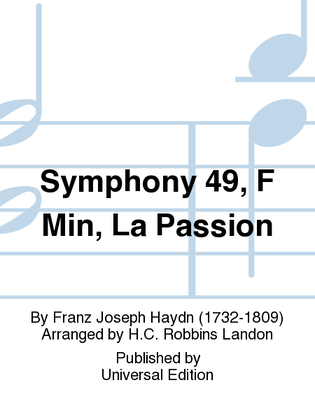 Symphony 49, F Min, La Passion