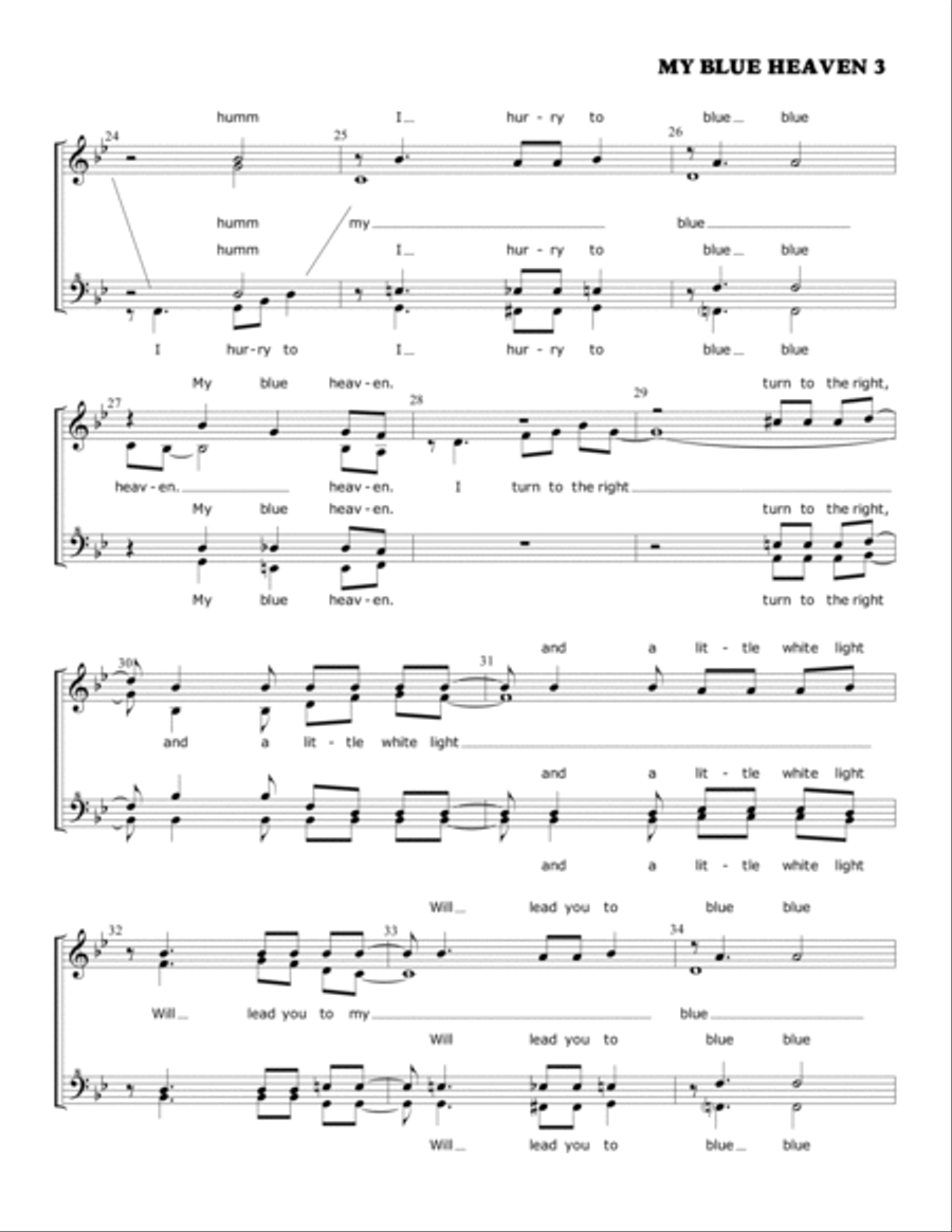 My Blue Heaven SSAA scores gallery preview page 3