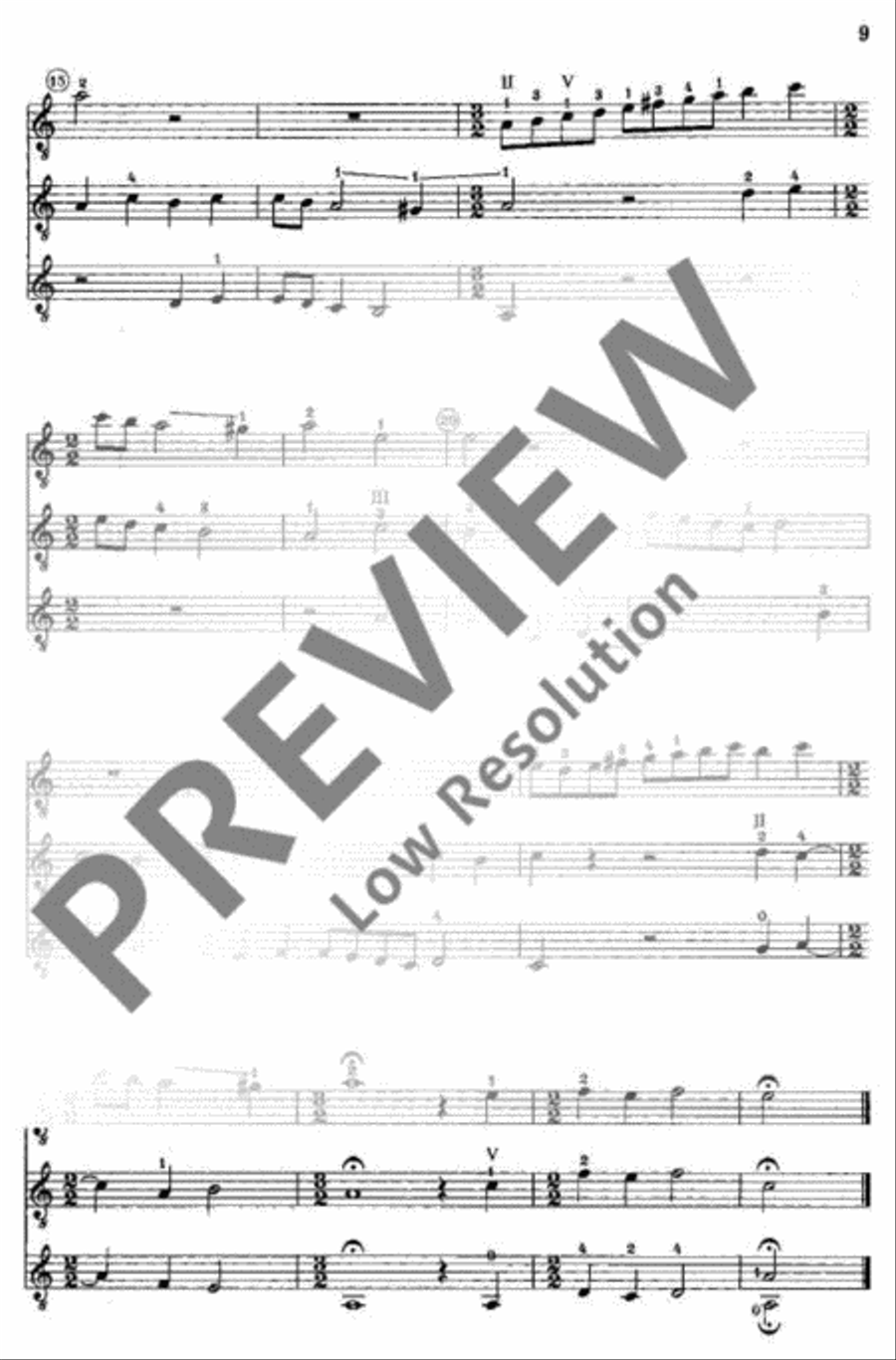 Alte Lautenmusik Guitar Ensemble scores gallery preview page 10