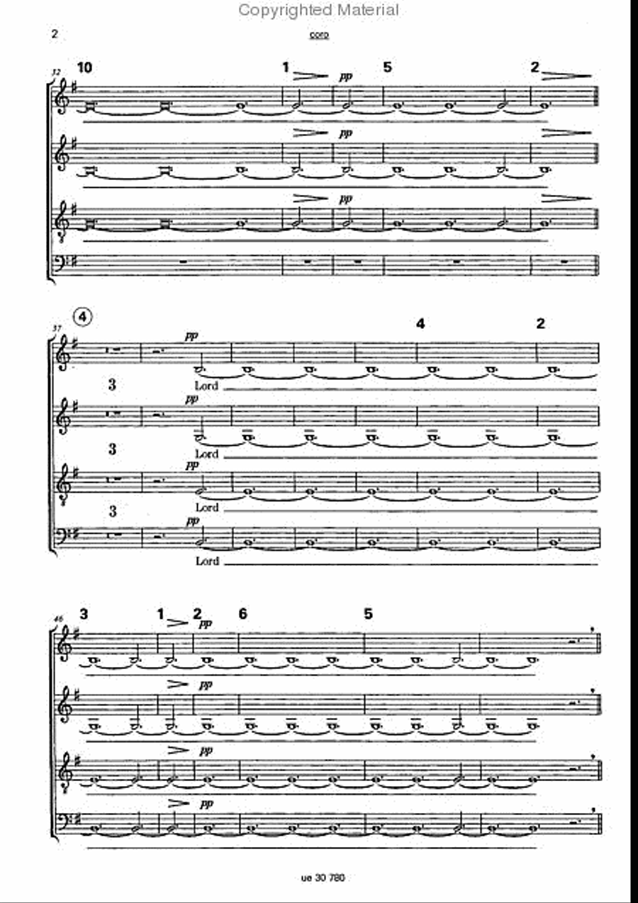 Litany, Choral Score Litany, Choral Score Choir scores gallery preview page 3