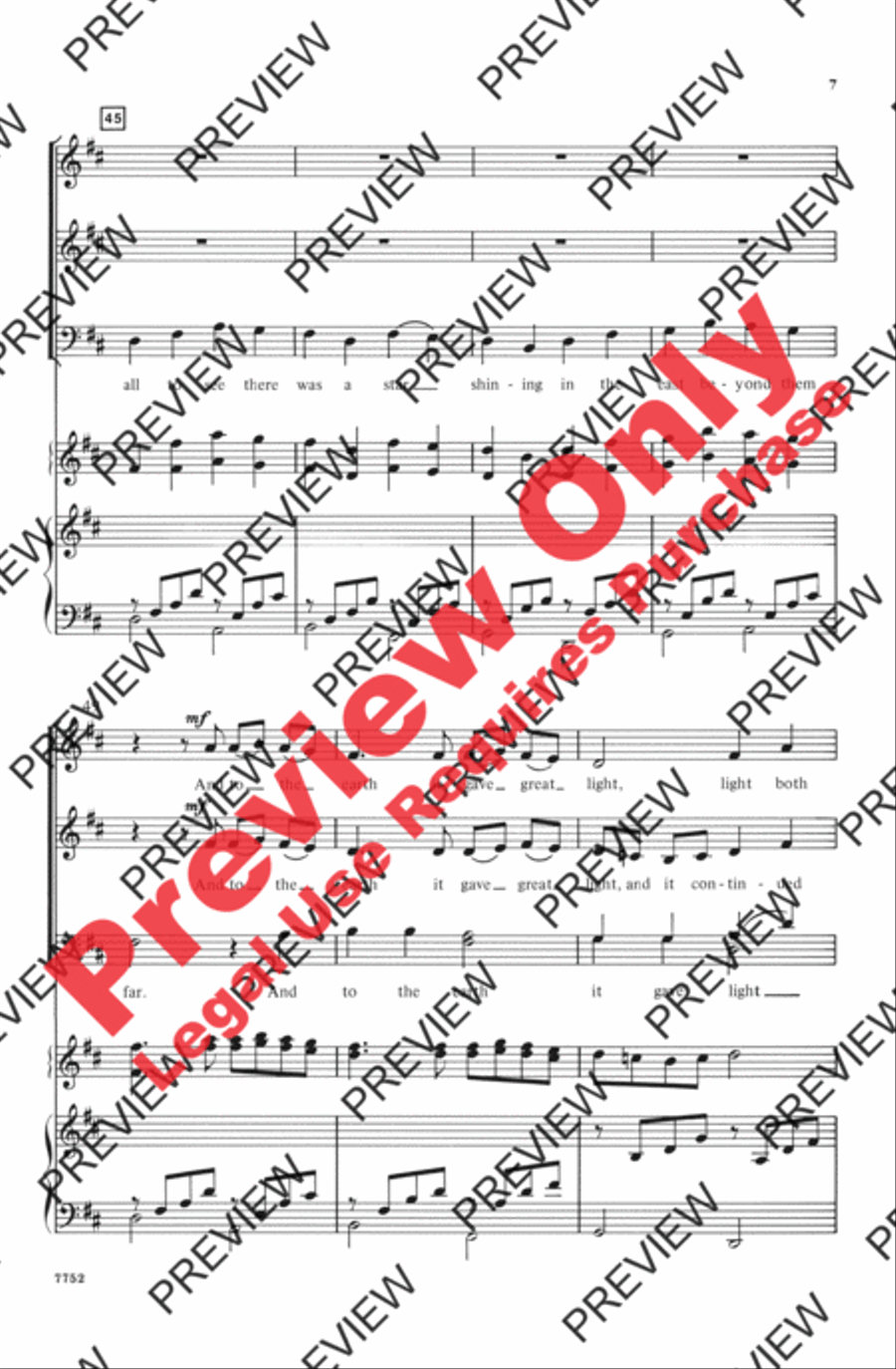 The First Noel / Pachelbel's Canon 4-Part scores gallery preview page 7
