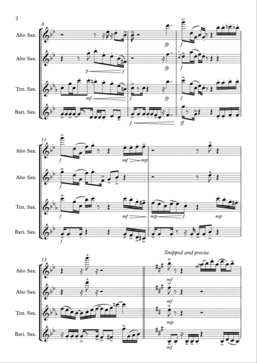 Discomposure Woodwind Quartet scores gallery preview page 5
