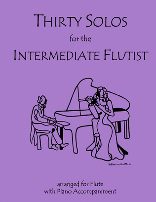 Book cover for 30 Solos for the Intermediate Flutist